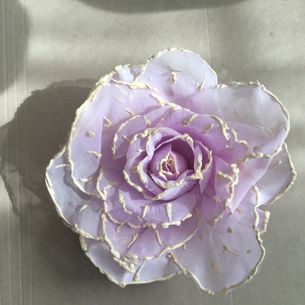 Lavender Fabric Flower Accessory